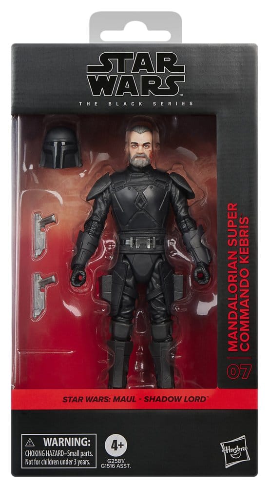 [PRZEDSPRZEDAŻ] Star Wars: Maul – Shadow Lord: Mandalorian Super Commando Kebris - Black Series 15 cm