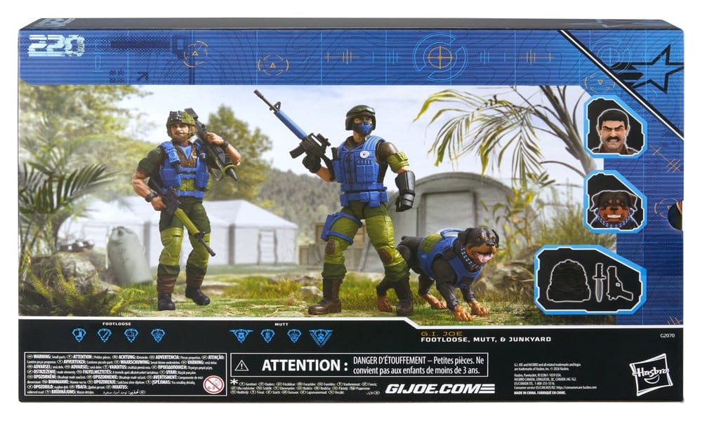 [PRZEDSPRZEDAŻ] G.I. Joe Classified Series: 3-Pak #220 Mad Marauders: Footloose & Mutt & Junkyard 15 cm