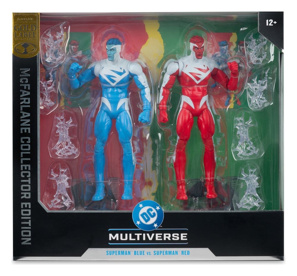 [PRZEDSPRZEDAŻ] 2-Pak Superman Blue vs. Superman Red (Gold Label) 18 cm