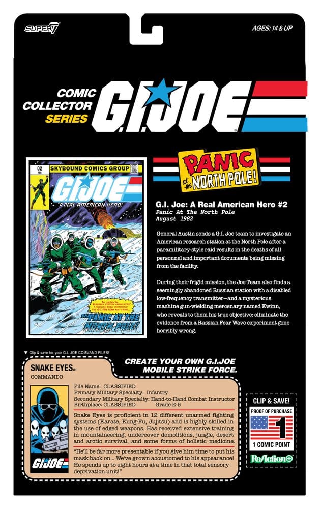 [PRZEDSPRZEDAŻ] G.I. Joe ReAction+: Snake Eyes (Skybound Comic Box Series, Issue #2)