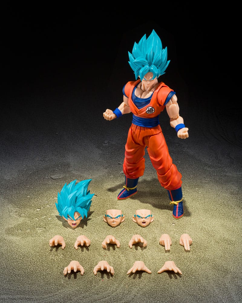 Dragon Ball Super: Super Saiyan God Super Son Goku (Blue power transcending Limits) - S.H.Figuarts 15 cm