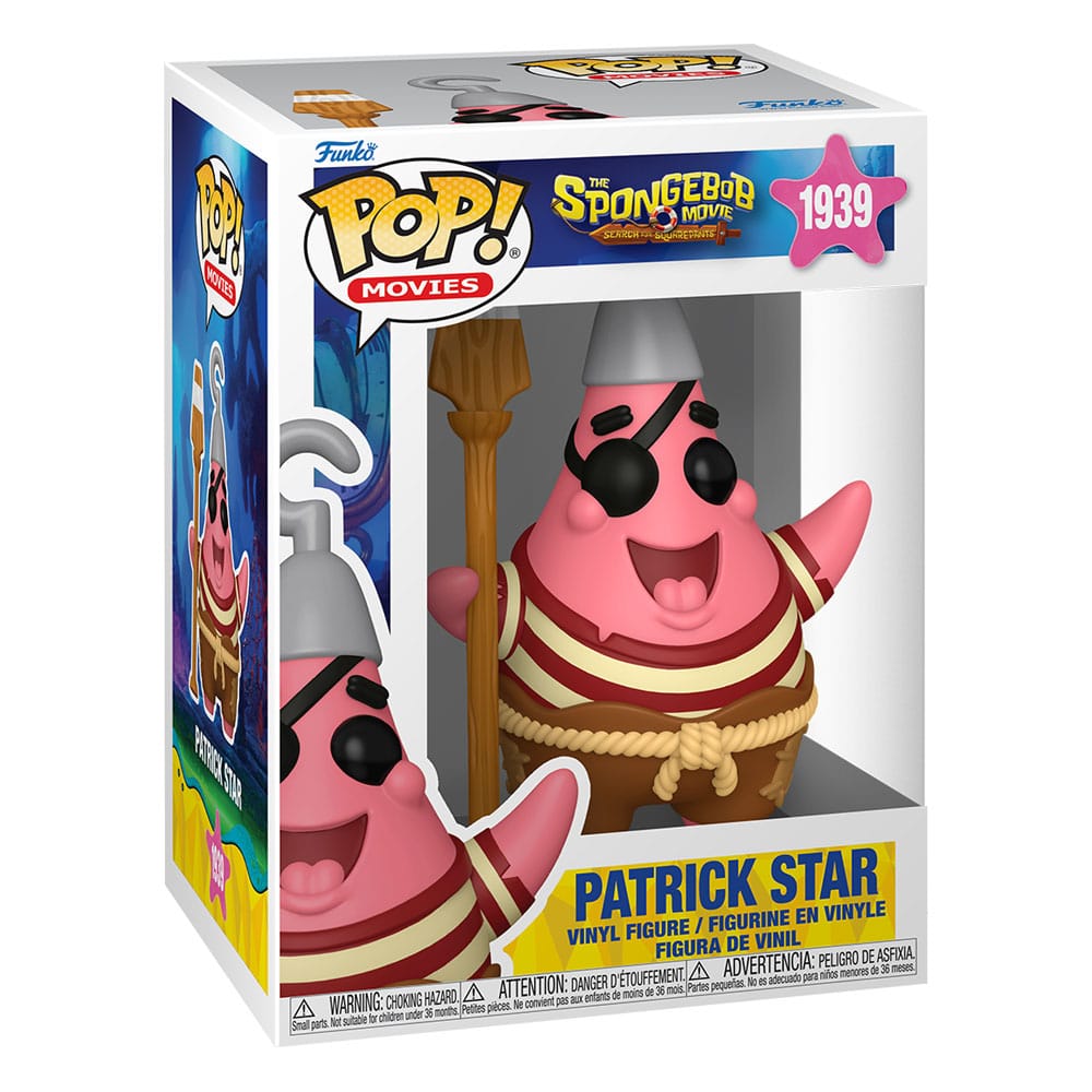 SpongeBob Kanciastoporty POP! Vinyl - Patryk Rozgwiazda (Pirate) 9 cm
