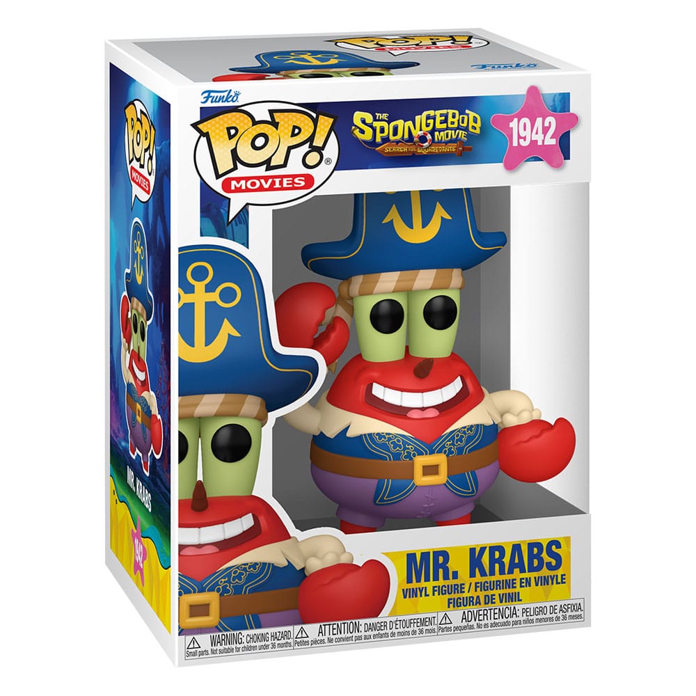 SpongeBob Kanciastoporty POP! Vinyl Figure Pan Krab (Pirate) 9 cm
