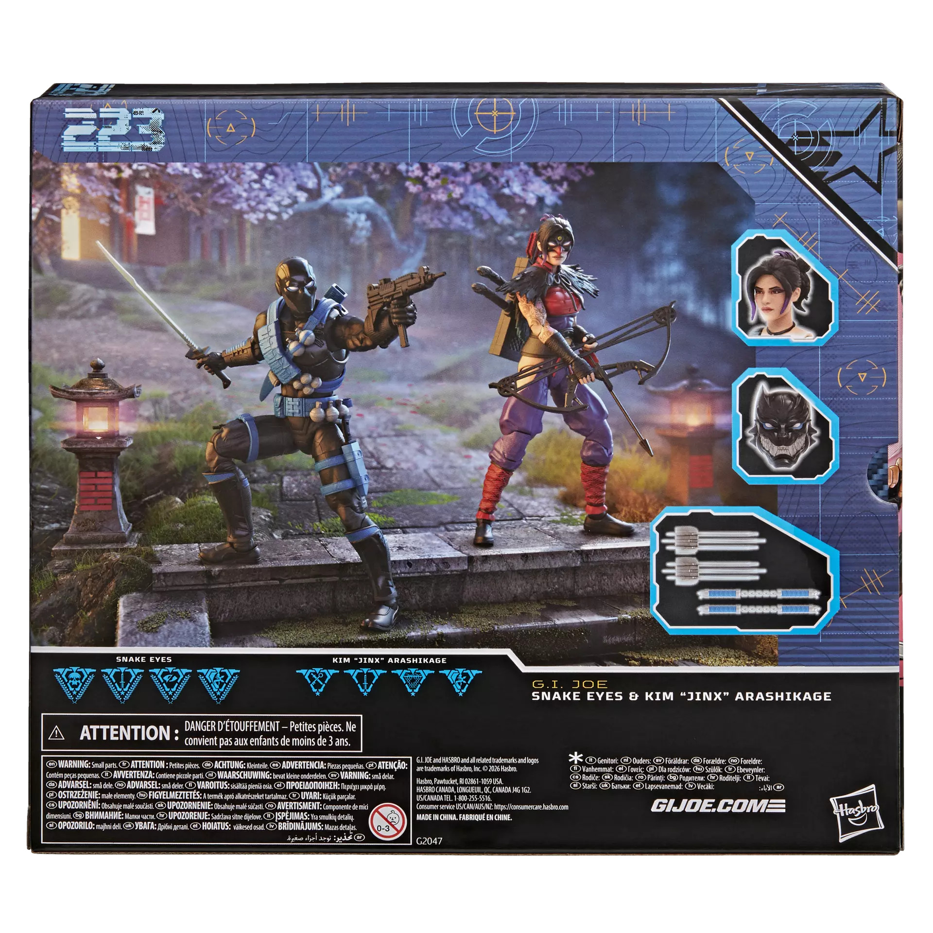 [PRZEDSPRZEDAŻ] G.I. Joe Classified Series #223, Ninja Force Snake Eyes & Kim "Jinx" Arashikage 15 cm