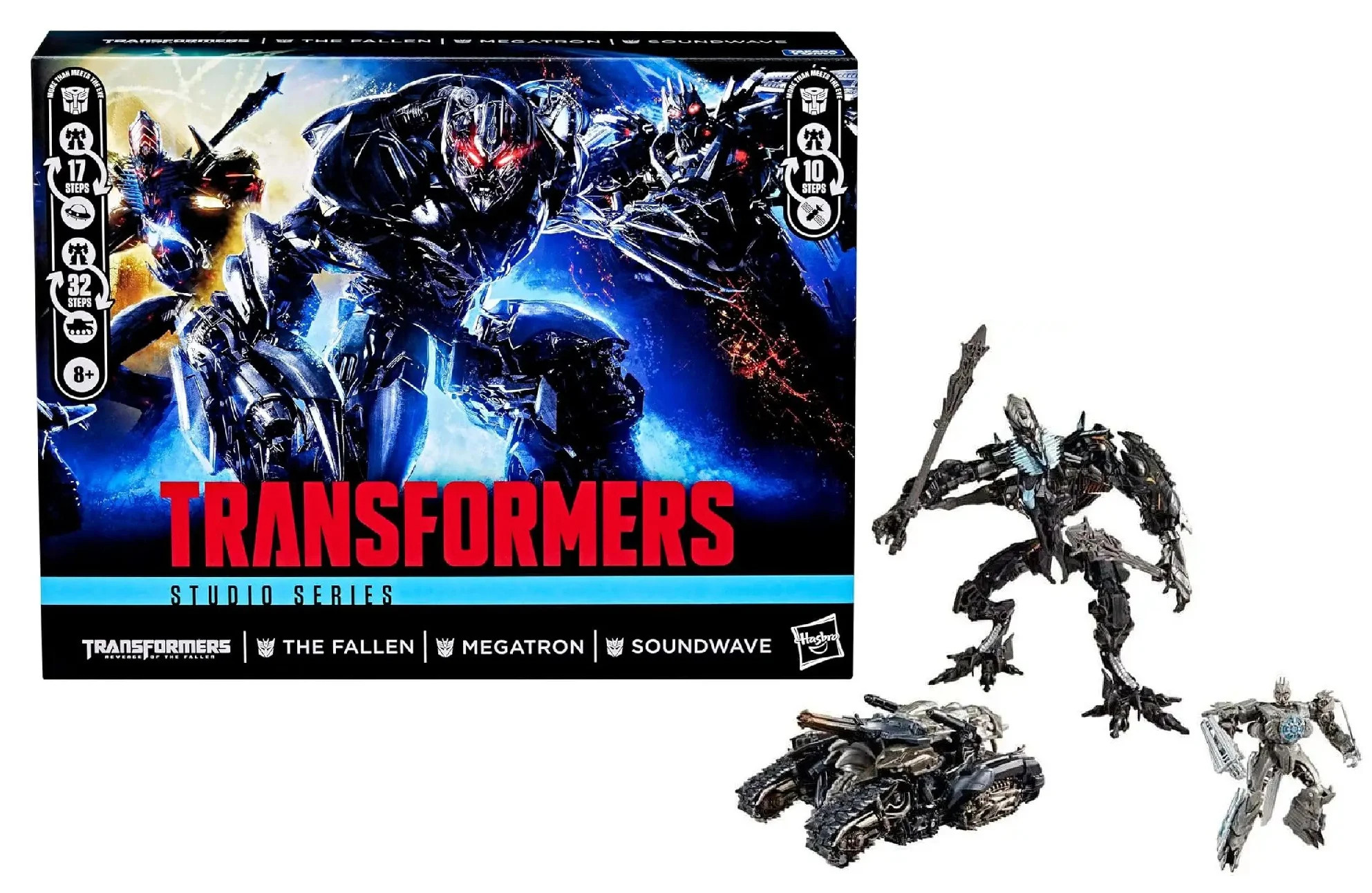 [PRZEDSPRZEDAŻ] TRANSFORMERS 2 - The Fallen:  Megatron & Soundwave - 3 Pak 21 cm