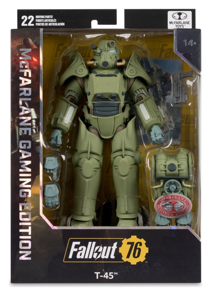 Fallout 76 Gaming Edition: T-45 Military Armor (Red Platinum Edition) 20 cm