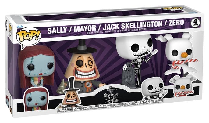 The Nightmare Before Christmas POP! Disney Vinyl Figures 4-Pak 9 cm