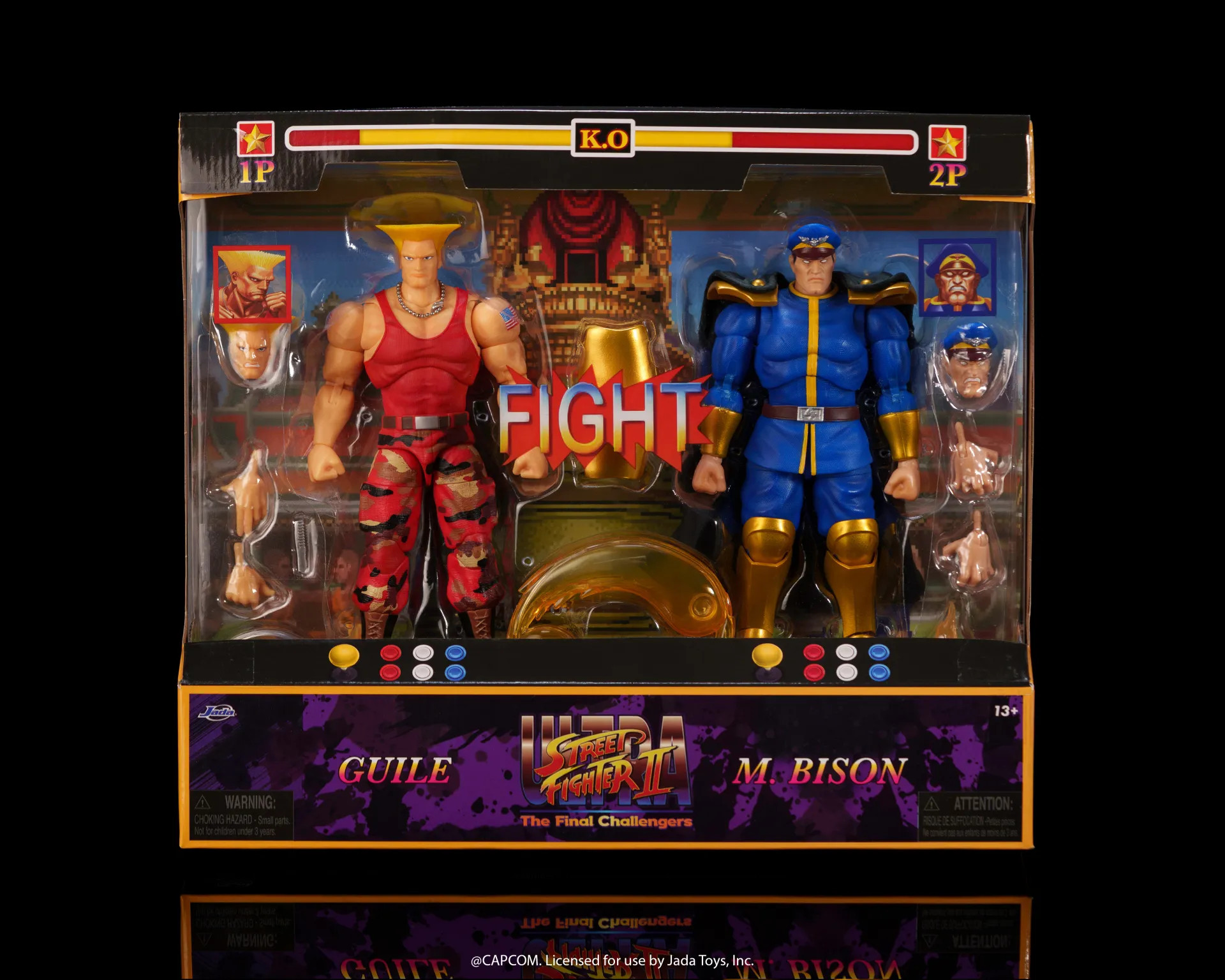 Ultra Street Fighter II: The Final Challengers - Giulie & Bison Deluxe 17 cm
