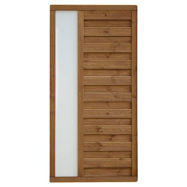 Płot VITRUM 89x179cm z 1 x plexi / lazura olcha