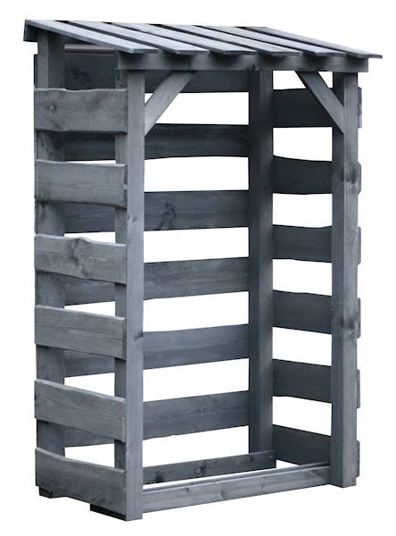 Szopka opałowa NEVADA 122x74x193 cm lazura szara