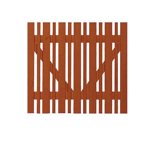 ECO furtka szachetowa 100x80 cm teak