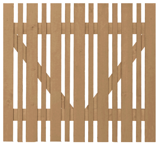 ECO furtka sztachetowa 100x80 cappuccino 