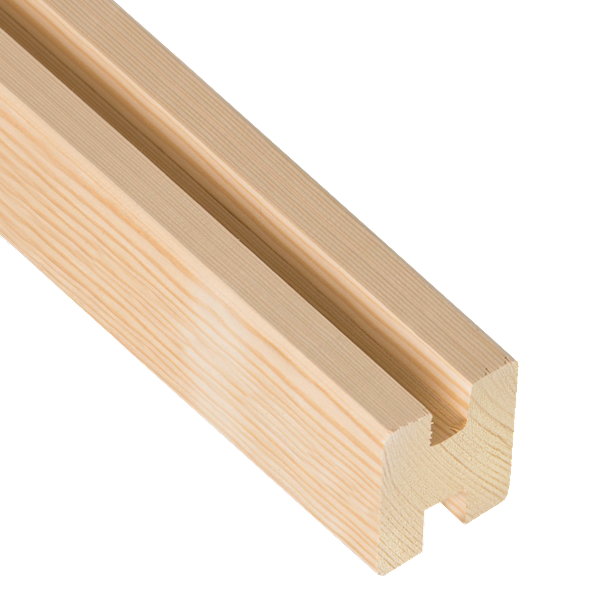 Słup środkowy 90x90x1900mm naturalny