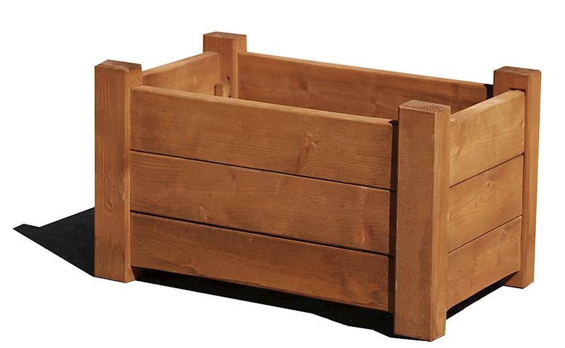 BAWARIA donica 60x40x35cm, impregnacja brązowa