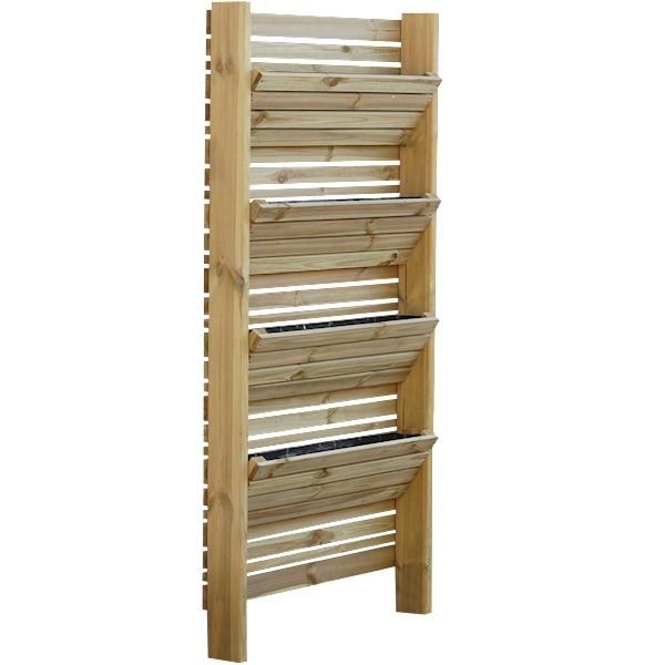 Warzywnik pionowy LUIZA 90x180x15cm, impregnacja zielona