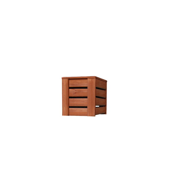 Donica KWARTET 34x34x33cm, 1 wkład, lazura teak