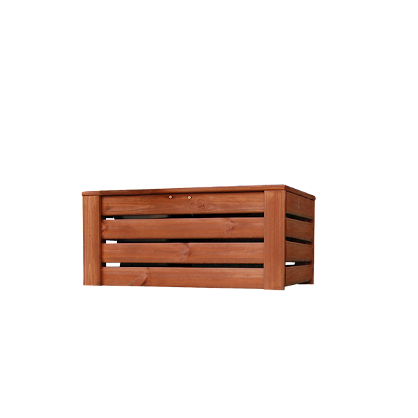  Donica KWARTET 34x69x33cm, 2 wkłady, lazura teak