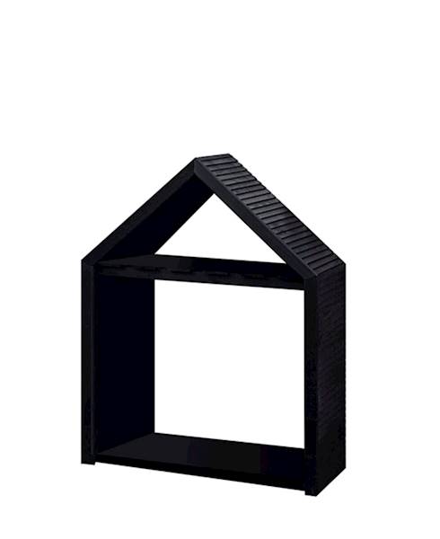 Szopka opałowa DIONE III 90x80/120x37cm, lazura czarna