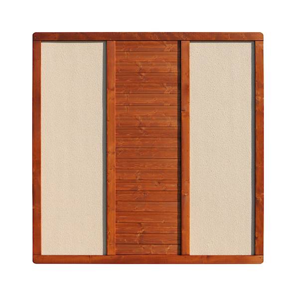 Płot Silverstone prosty 179x179cm bangkirai