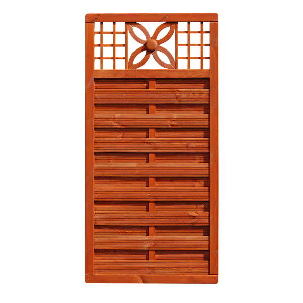 WOLIN płot ornam 89x179cm, lazura teak