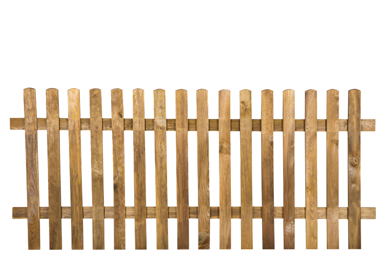 Płot sztachetowy 80x180cm kdi brąz