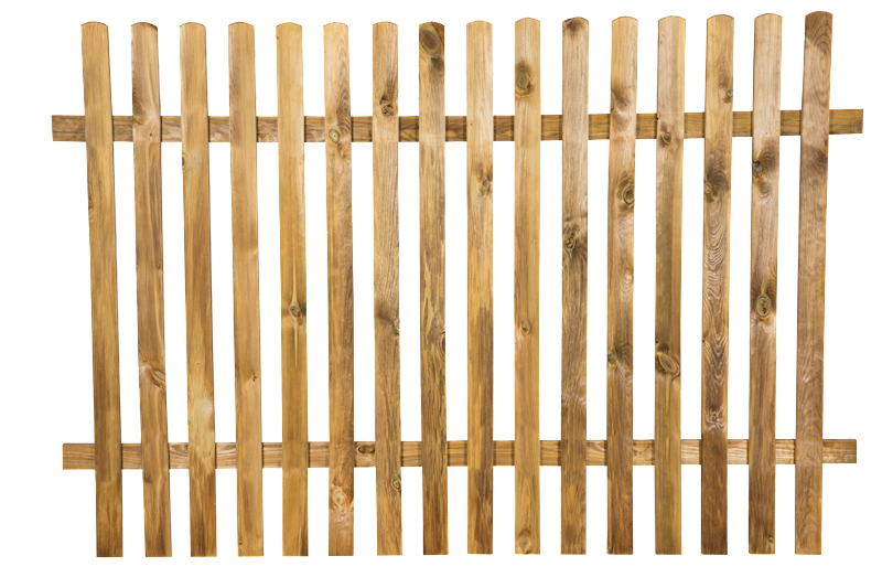 Płot sztachetowy 120x180cm kdi brąz