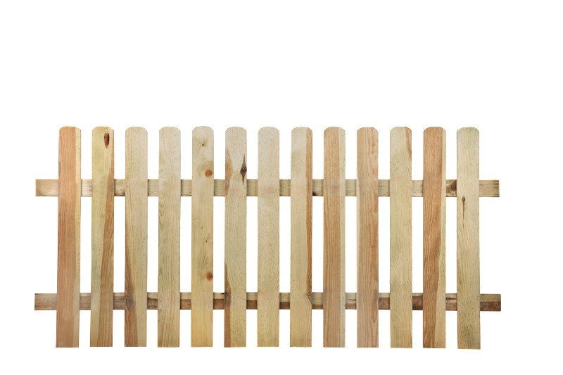 Płot sztachetowy 180x85 cm Impregnacja zielona