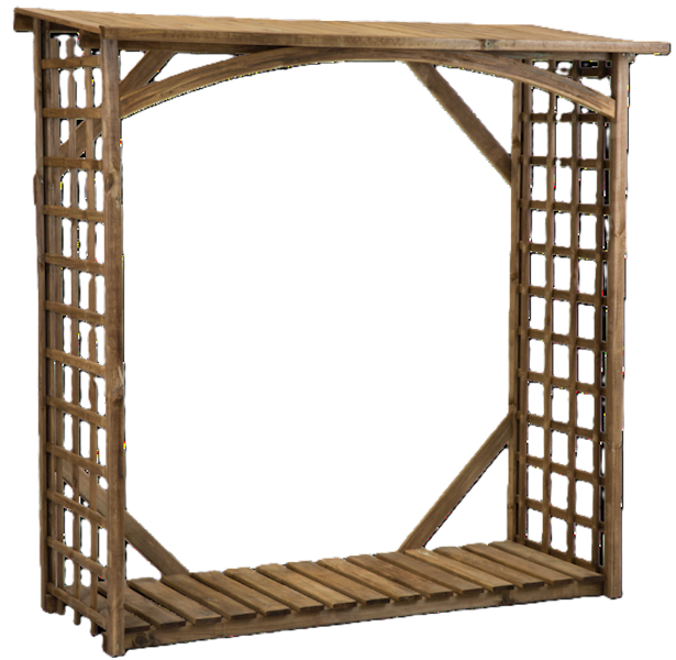 Szopka opałowa Spessart 180x65x190, impregnacja brązowa