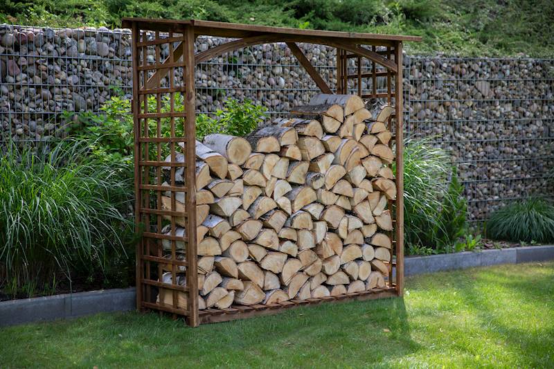 Szopka opałowa Spessart 180x65x190, impregnacja brązowa