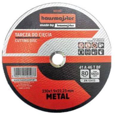 TARCZA DO METALU T41 230x1,9x22,23 HAUSMAJSTER