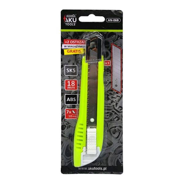 Nóż uniwersalny z ostrzem łamanym 18mm+2x zapasSK5