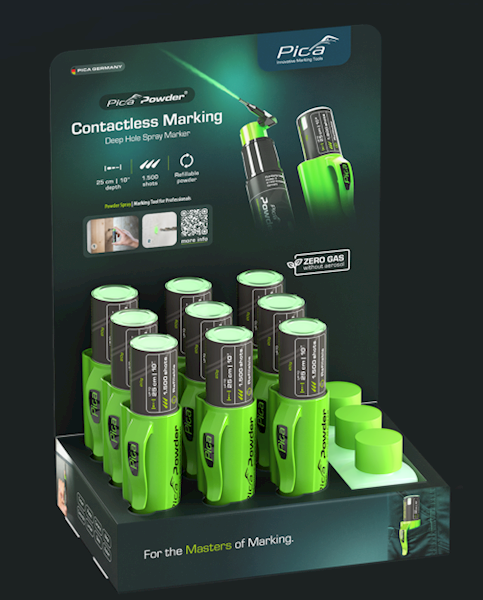Pica powder deep hole spray marker 360 zielony