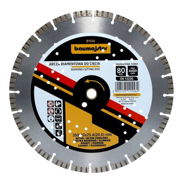 TARCZA DIAMENTOWA SEGMENTOWA TURBO 350x12.3,2x2,2