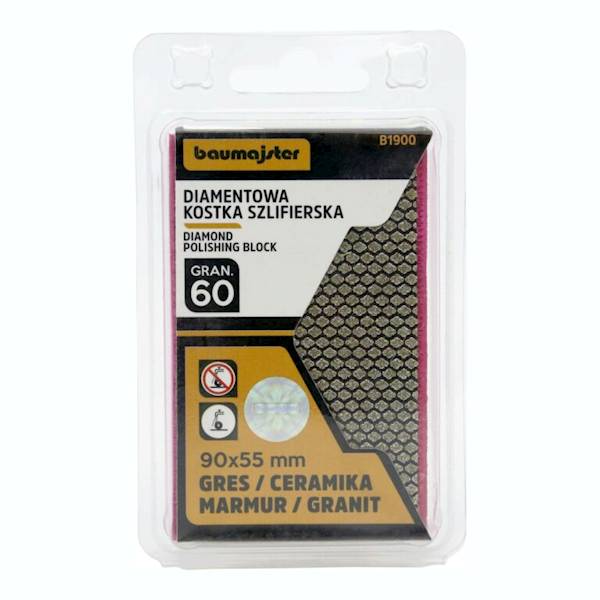 DIAMENTOWA KOSTKA SZLIFIERSKA 90x55 mm G.200