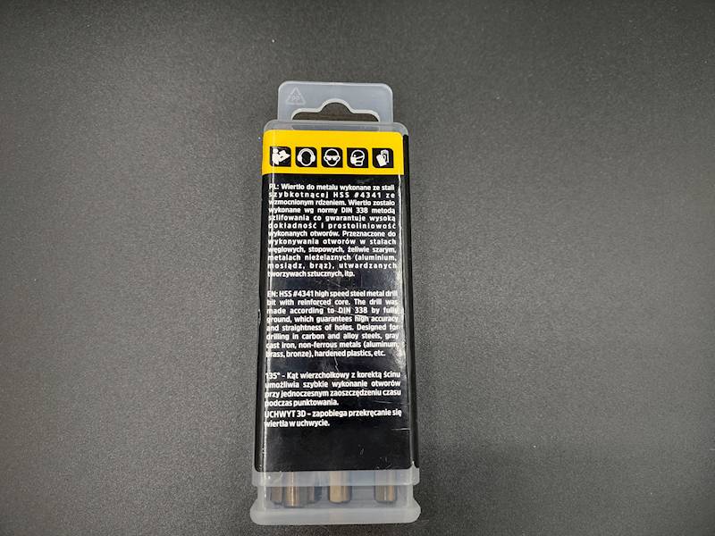 Wiertło HSS DO METALU 9,5 MM OP. 5 SZT