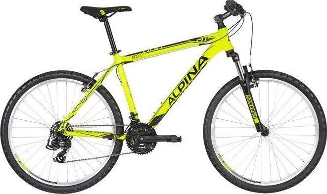 ROWER ALPINA ECO M20 RAMA XXS KOŁA 26" ŻÓŁTY