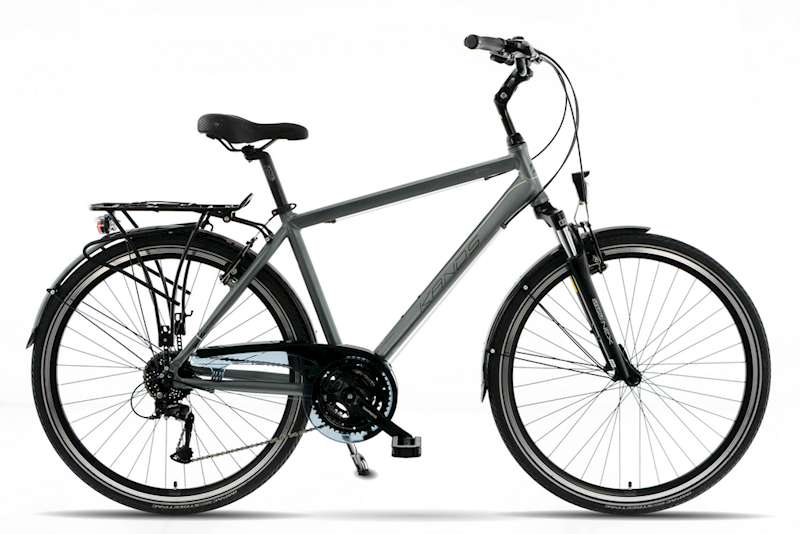 ROWER KANDS ALFA CITY RAMA 19" KOŁA 28" GRAFITOWY ZŁOTY MAT