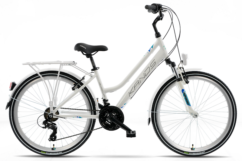 ROWER KANDS AURELIA RAMA 15" KOŁA 26" BIAŁY NIEBIESKI POŁYSK