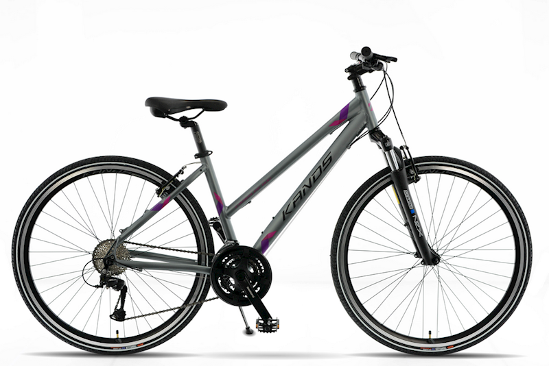 ROWER KANDS CROSS LINE 1100 RAMA 17" KOŁA 28" GRAFITOWY RÓŻOWY MAT