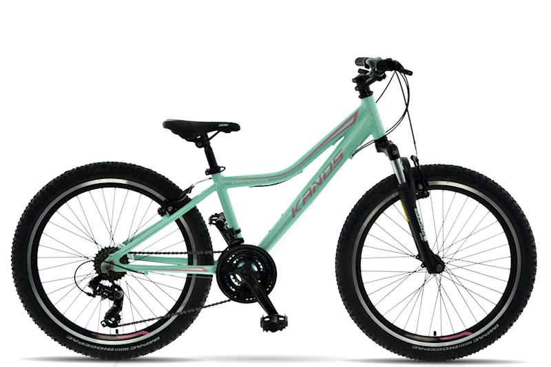 ROWER KANDS DRAGON RAMA 13" KOŁA 24" MIĘTOWY RÓŻOWY MAT