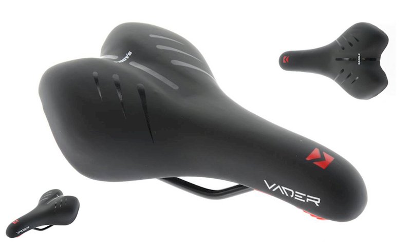 SIODŁO VADER MTB CZARNE DZIECIĘCE VD730B-01 (roz. 230x140mm)
