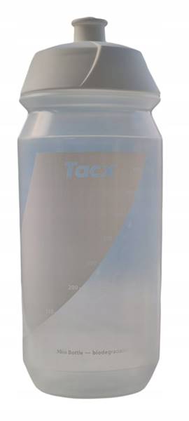 BIDON TACX SHIVA 100% BIODEGRADOWALNY TRANSPARENTNY BIAŁY