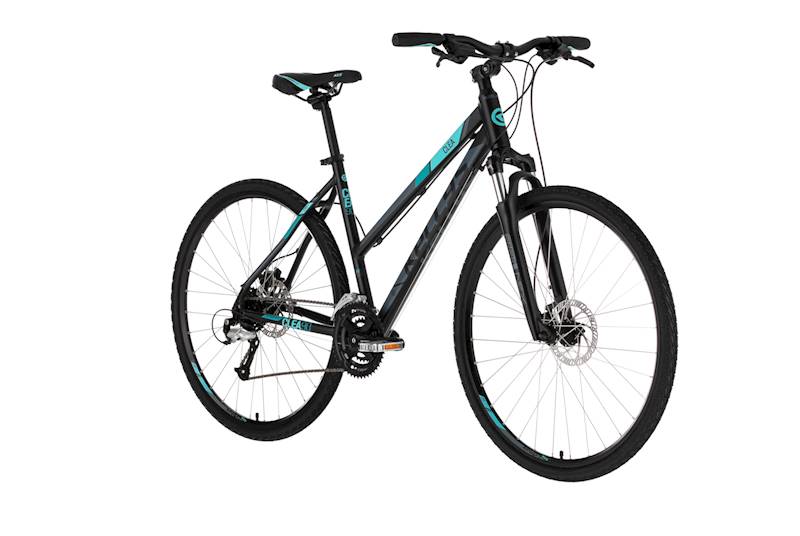 ROWER KELLYS CLEA 90 RAMA S KOŁA 28" CZARNY TURKUSOWY