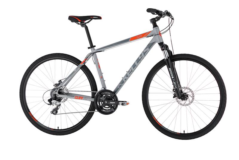 ROWER KELLYS CLIFF 70 RAMA L KOŁA 28" SZARY POMARAŃCZOWY