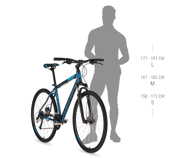 ROWER KELLYS CLIFF 30 RAMA L KOŁA 28" SZARY ŻÓŁTY