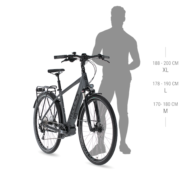 ROWER KELLYS E-CARSON 30 P RAMA L KOŁA 28" SZARY CZARNY POŁYSK (20AH)