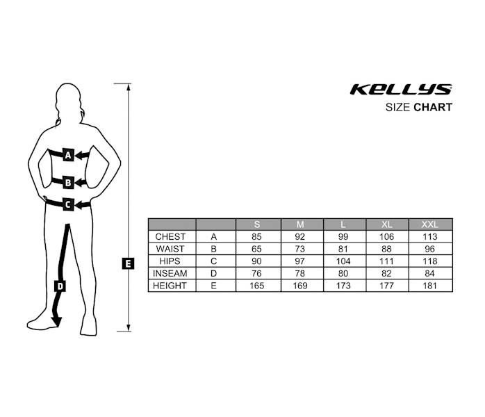 SPODENKI KELLYS KLS MADDIE 2 3/4 Z WKŁADKĄ ROZ M CZARNE NIEBIESKIE