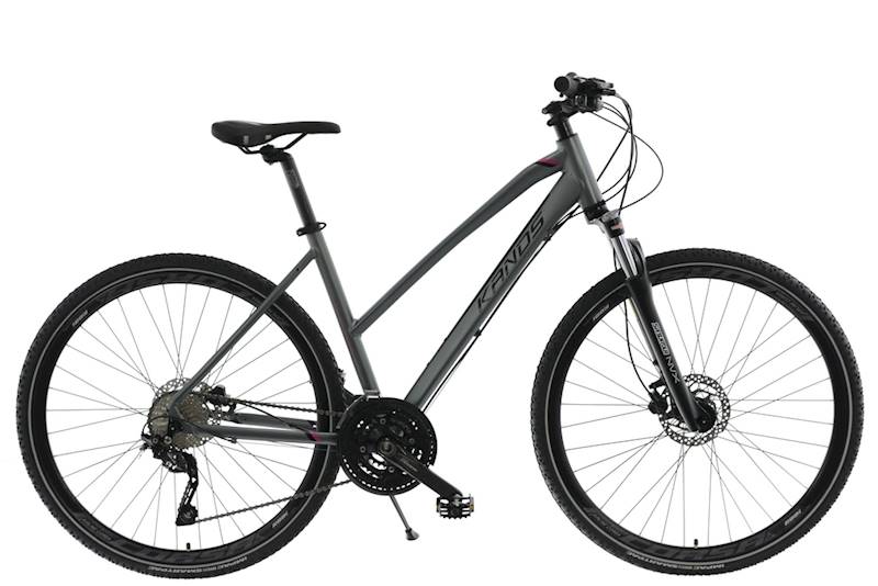 ROWER KANDS AVANGARDE RAMA 17" KOŁA 28" GRAFITOWY RÓŻOWY MAT
