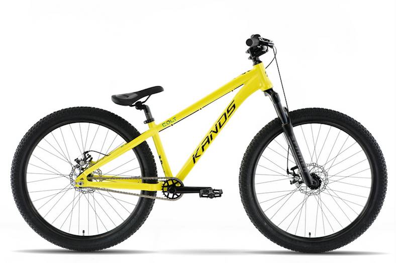 ROWER KANDS DIRT COLT F1 RAMA 13" KOŁA 26" ŻÓŁTY POŁYSK