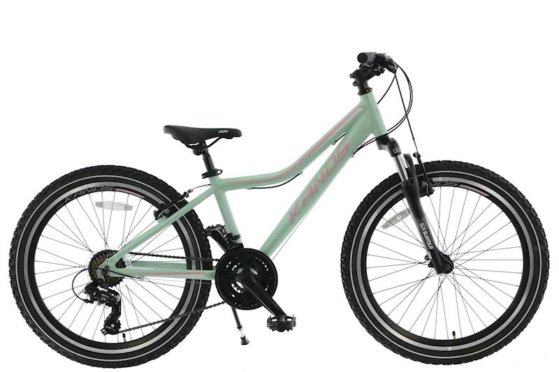 ROWER KANDS DRAGON RAMA 13" KOŁA 24" MIĘTOWY RÓŻOWY MAT